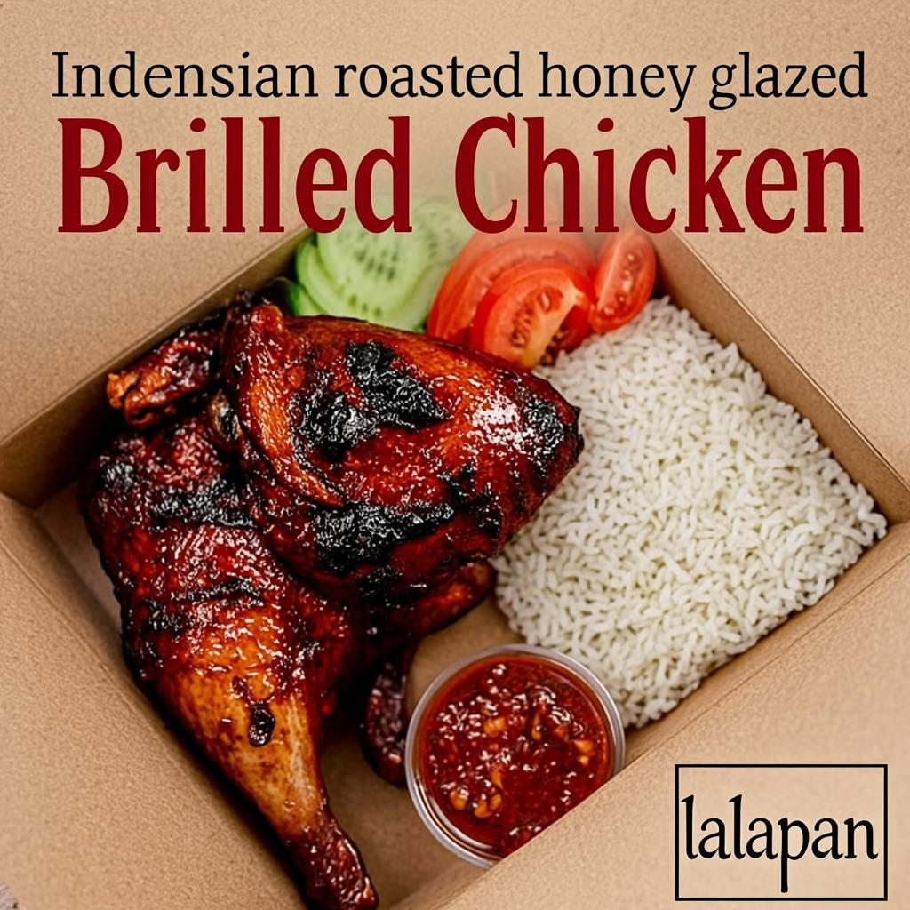 Nasi Box Ayam Bakar Madu — menu andalan Dapur Dindi