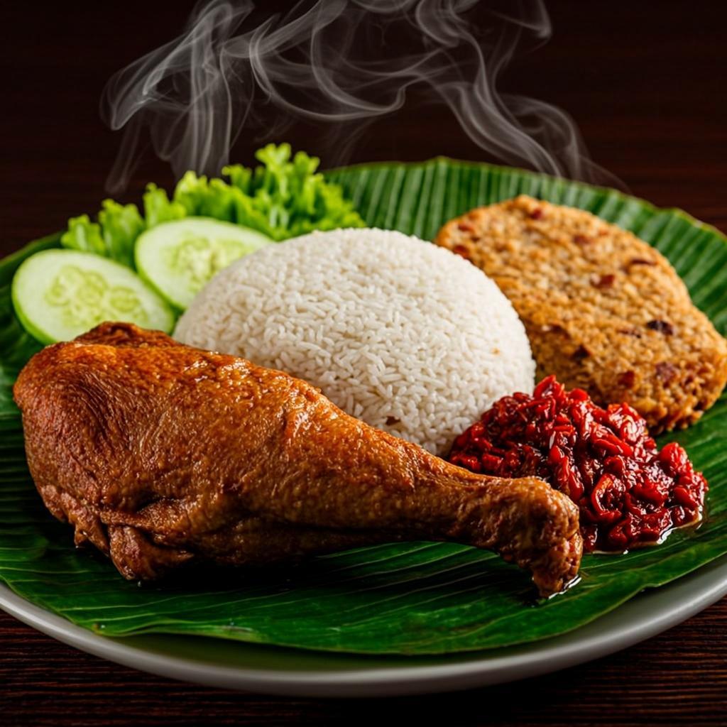 Nasi Box Ayam Penyet — menu andalan Dapur Dindi